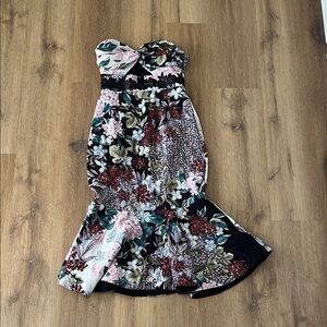 KEEPSAKE the Label Strapless Floral Dress